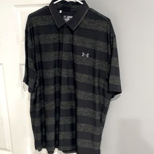 Under Armour Black striped  Polo Shirt  XXL